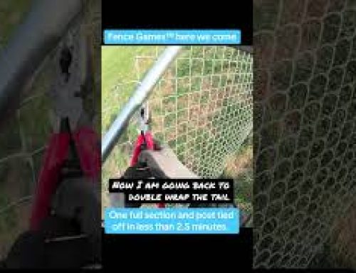 How to properly tie your Chainlink fence without using the EZ ties system. i Drive Power System ™