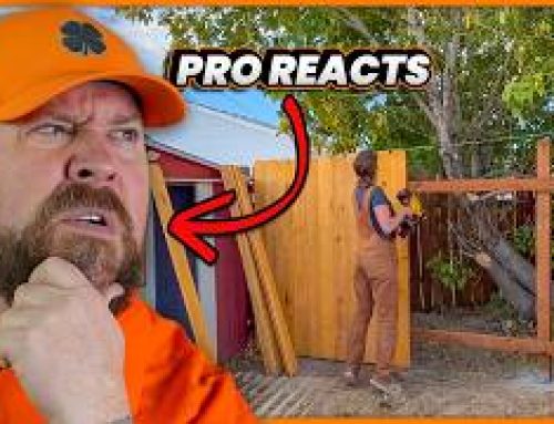 Pro Reacts to DIY Wood Fence Build